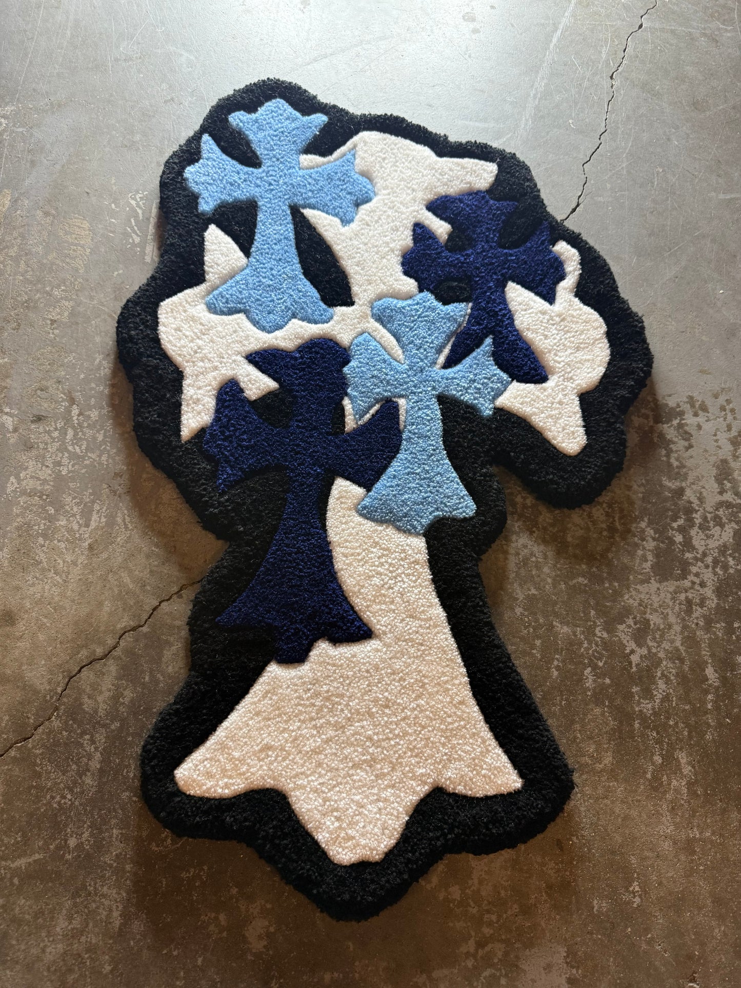 Blue Chrome Hearts rug(M.T.O)
