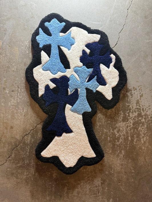 Blue Chrome Hearts rug(M.T.O)